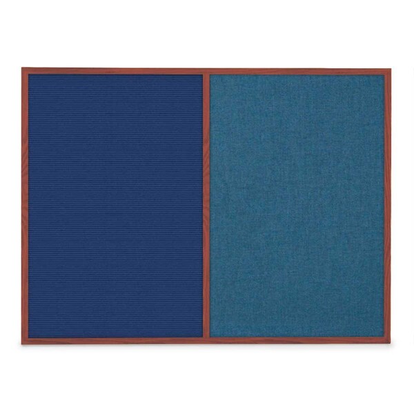 Slim Style Indoor Enclosed Corkboard, 48